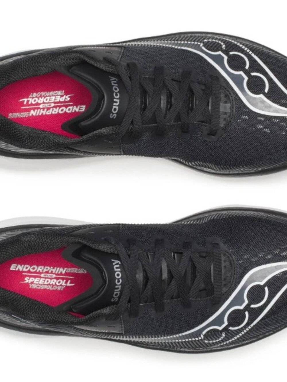 New Saucony Mens sz 11 Endorphin Azura Black white running shoes regular train - Picture 3 of 5